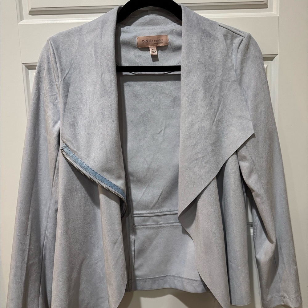 Pale Blue Womens Jacket - Picture 1 of 5